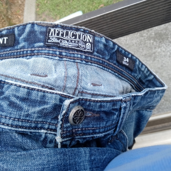 Affliction Premium denim Jeans GRANT 34 x 29 - Picture 6 of 7